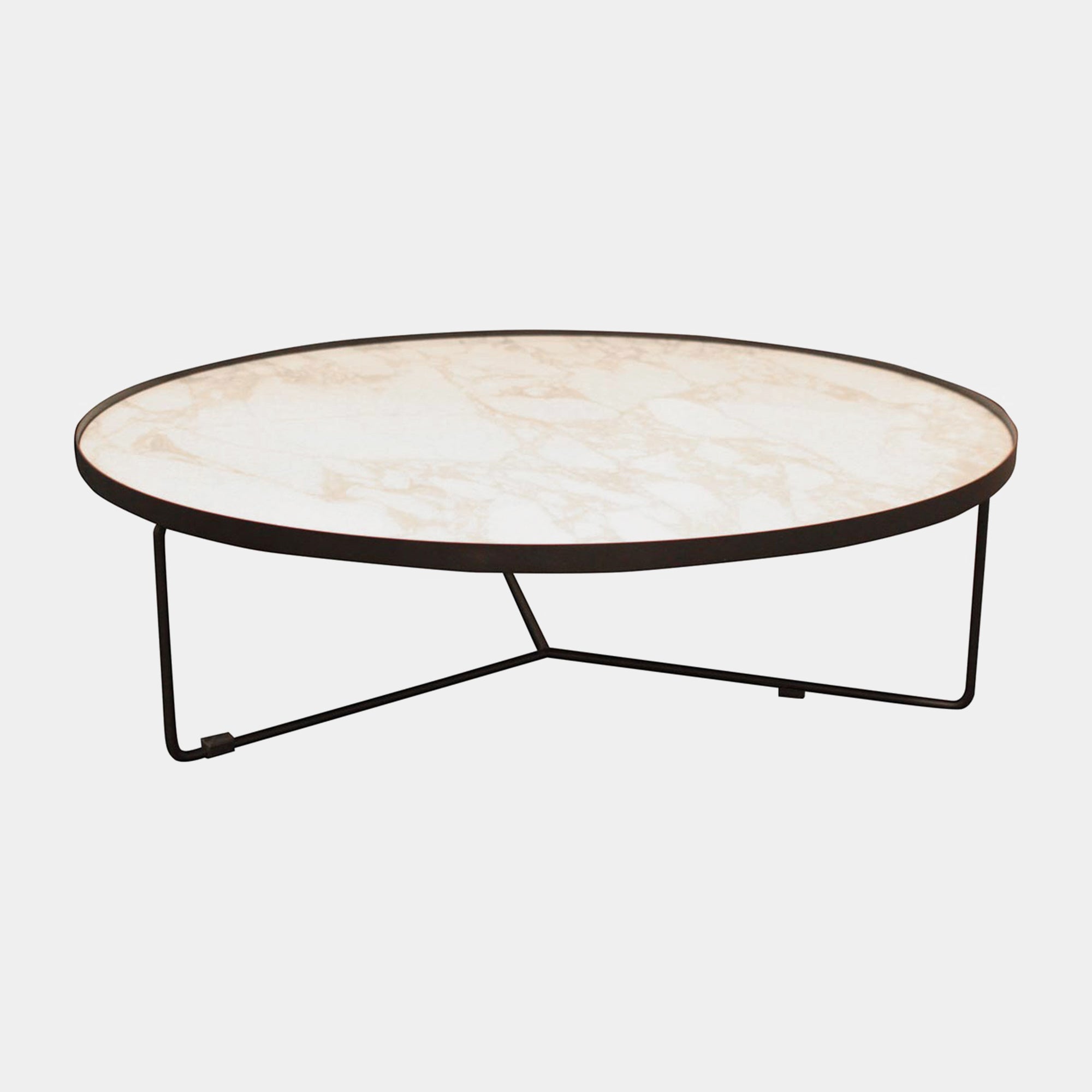 Cattelan Billy Kermaik - 100 x 28cm Coffee Table Marmi Ceramic Top & Black Base