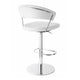 CB/1088-LH New York Stool P77 Chromed Frame & Leather Seat