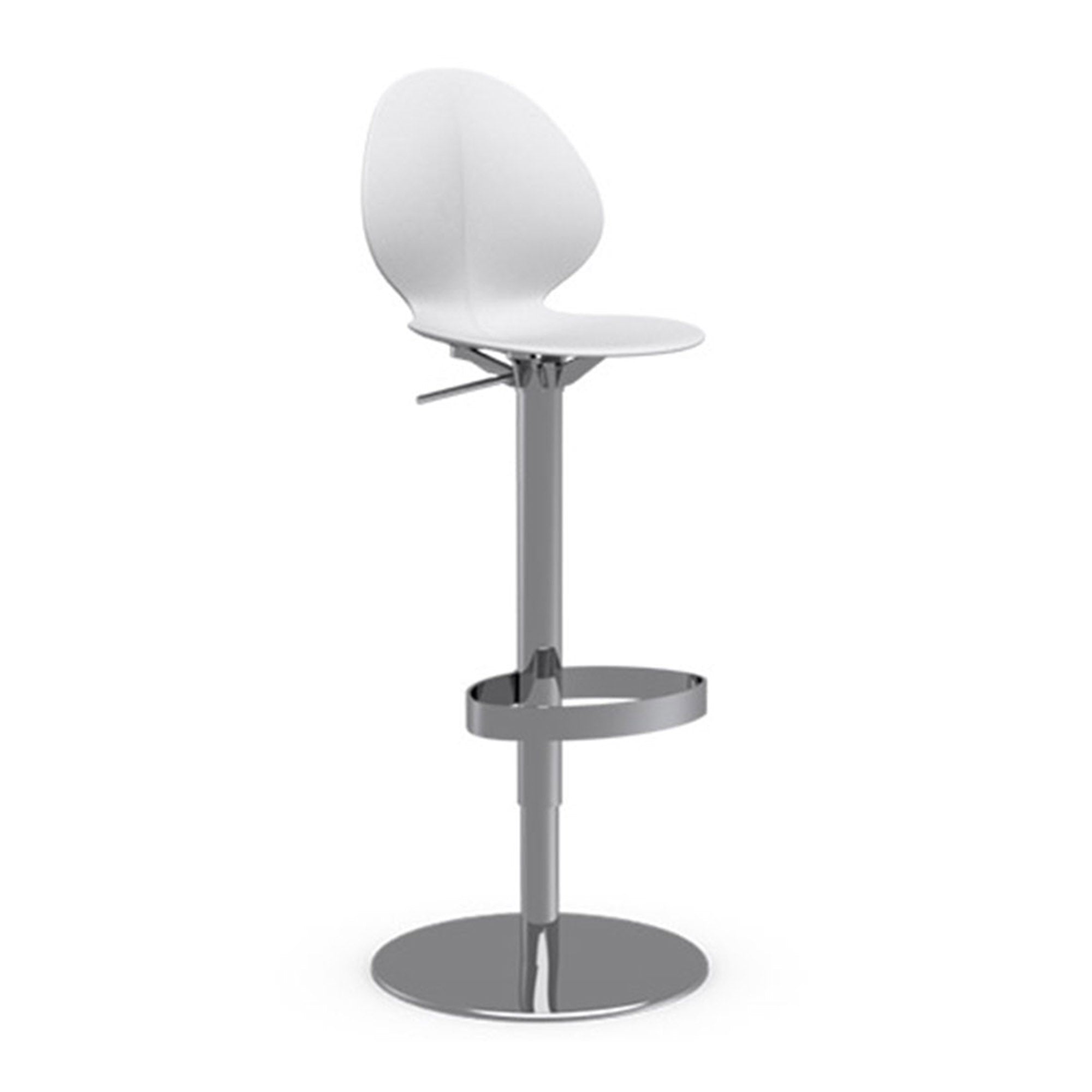 CS/1356 Basil Stool P77 Chromed Frame & Matt Seat