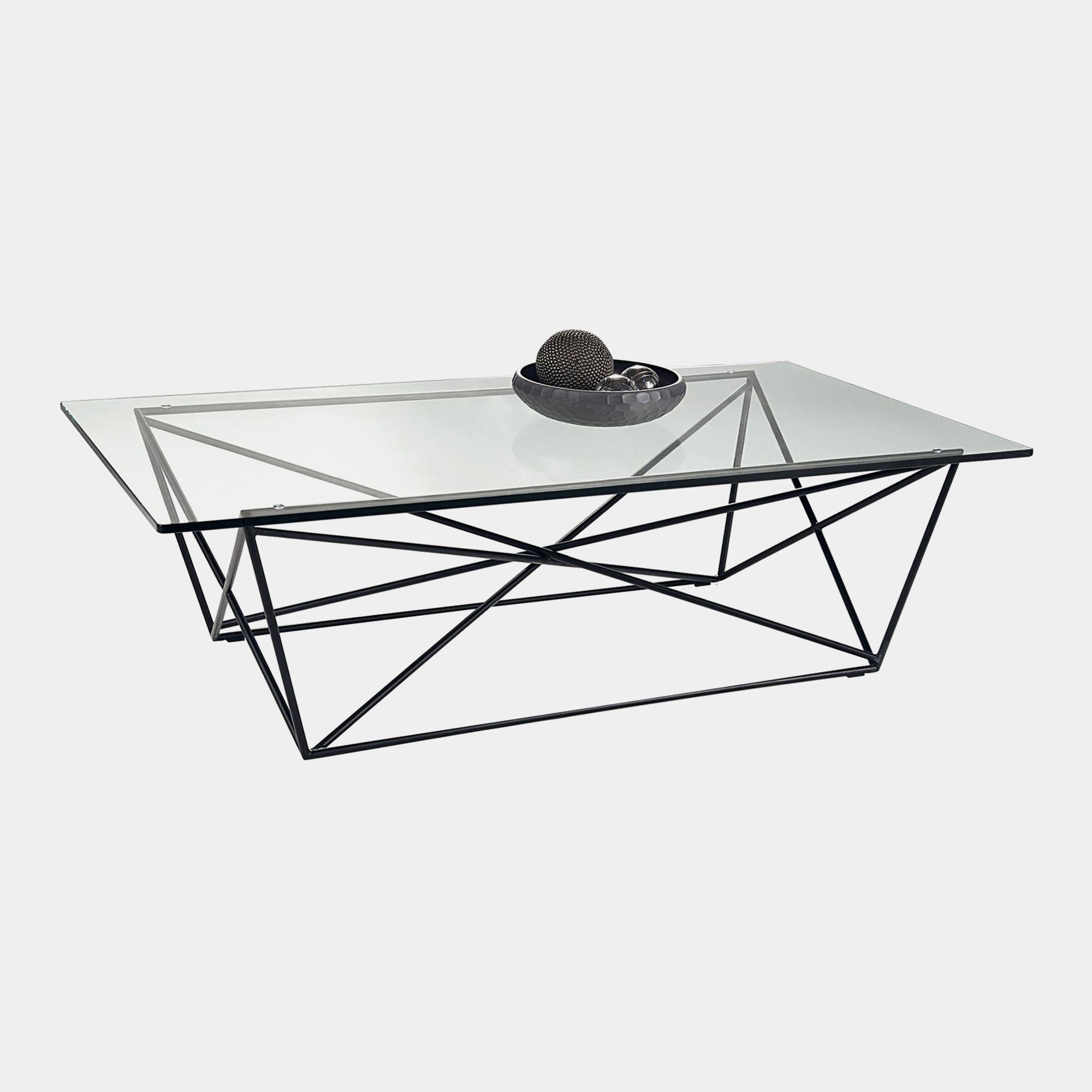 Atlas - Coffee Table Black/Glass Finish