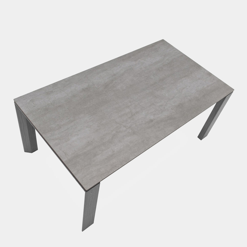 Calligaris Omnia - CS/4058-LV160 Cement Ceramic Top Ext Dining Table 160 x 90cm Extends To 220cm