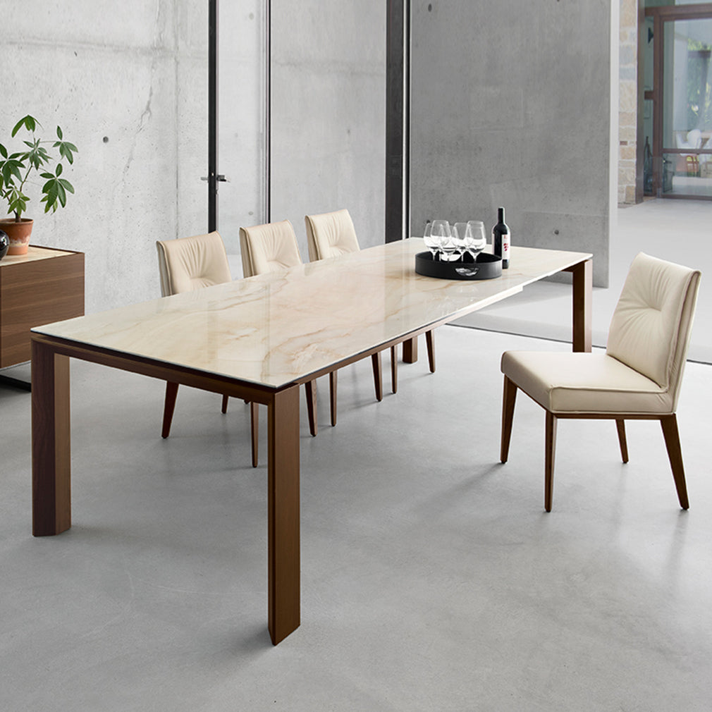 Calligaris Omnia - CS/4058-LV160 Cement Ceramic Top Ext Dining Table 160 x 90cm Extends To 220cm