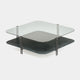 Cattelan Italia Biplane - Coffee Table With Flume Glass Top