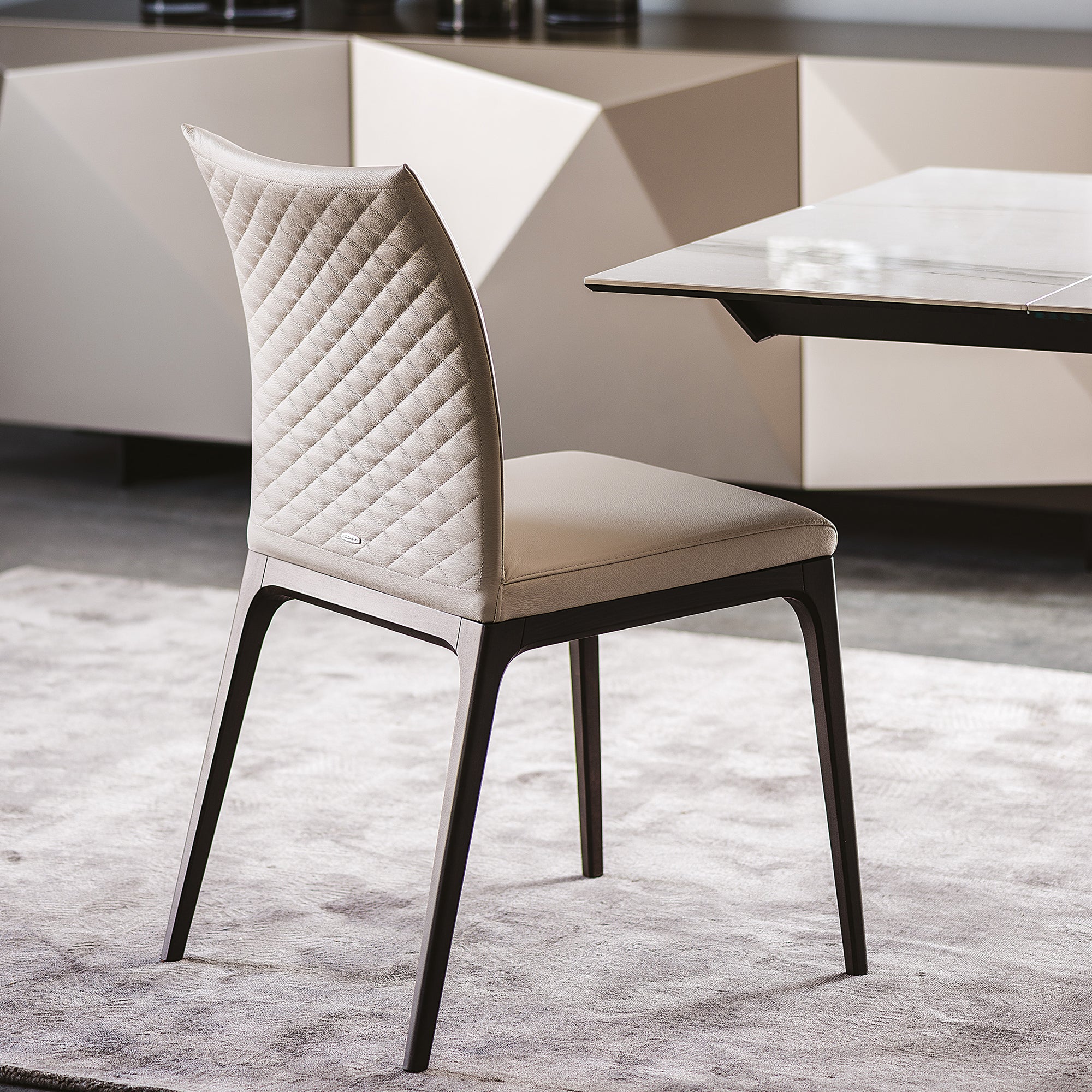 Couture Dining Chair In Soft Leather