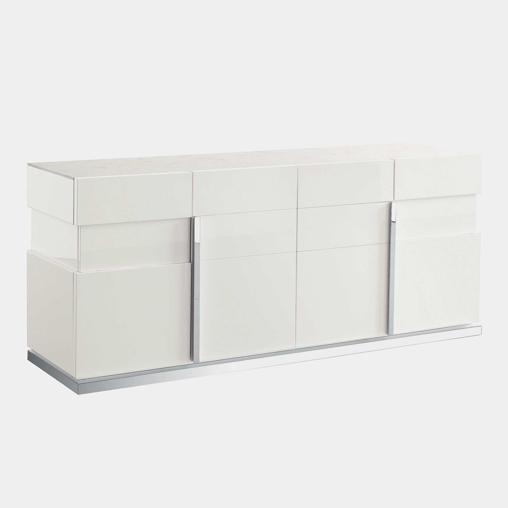 Bernini - 4 Door Buffet White High Gloss