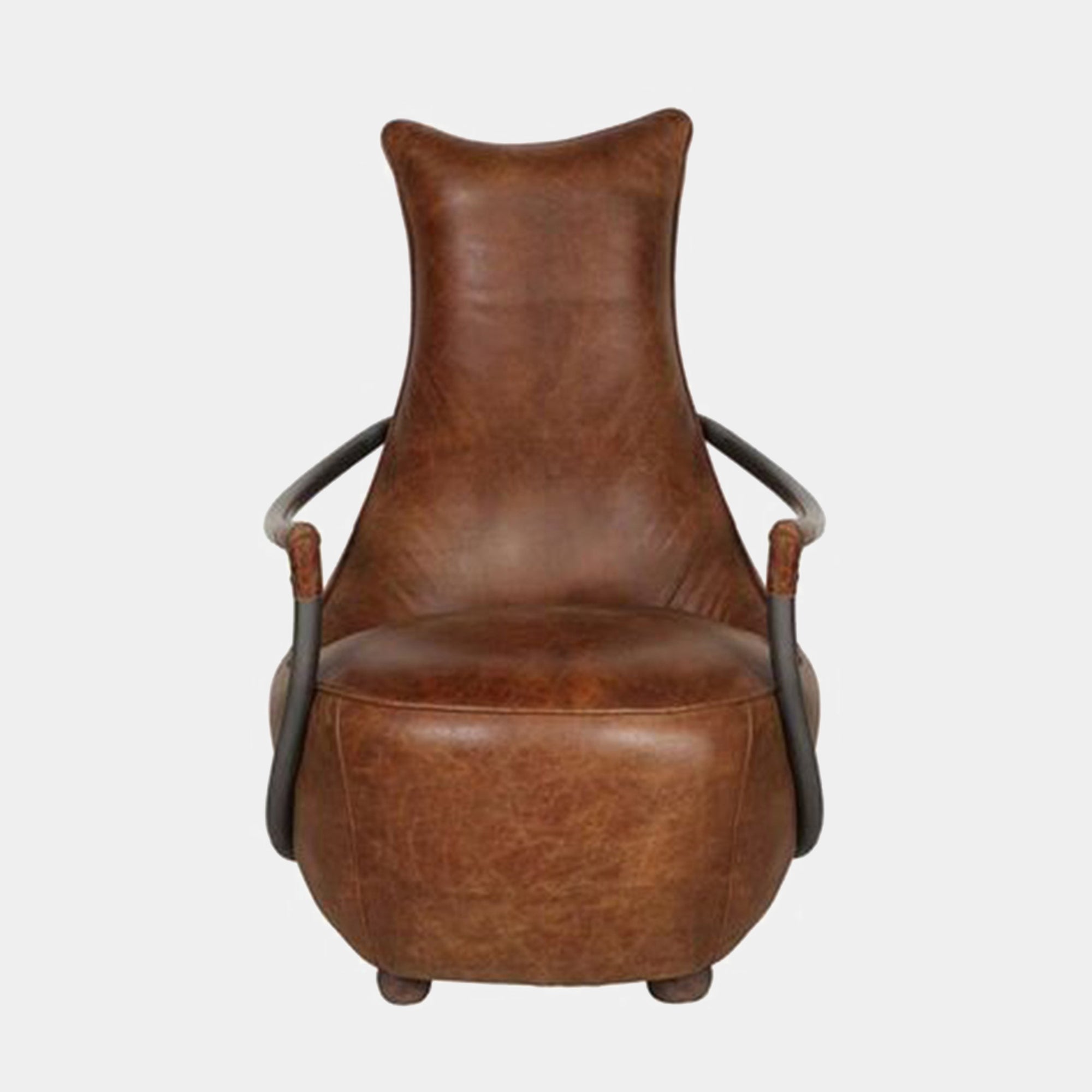 Retro Chair In Waxed leather