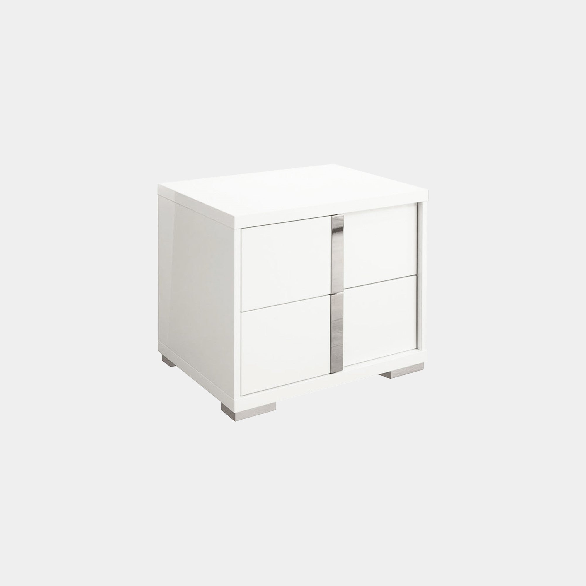 Right Night Stand In White High Gloss