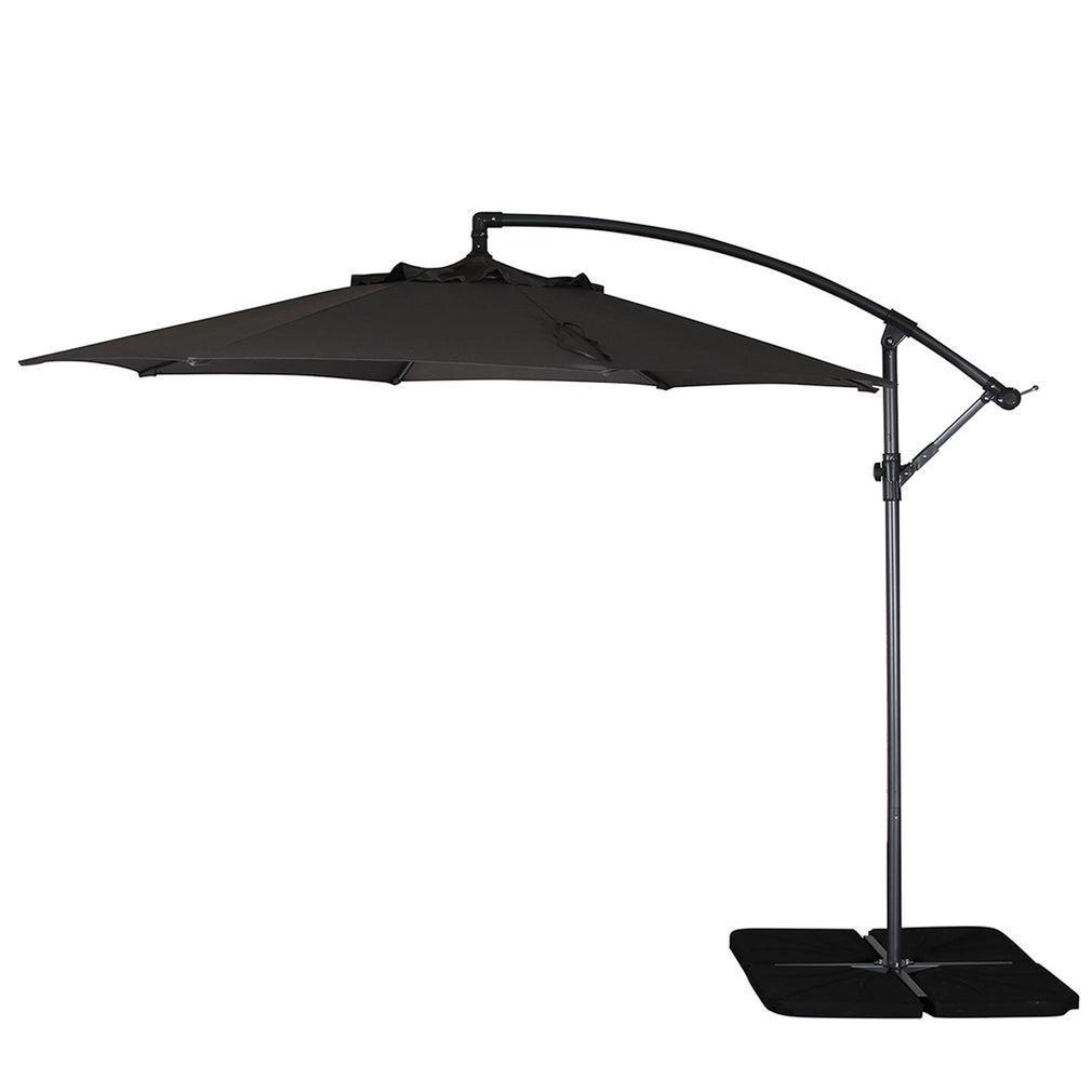 Genoa - 3m Free Arm Parasol In Grey