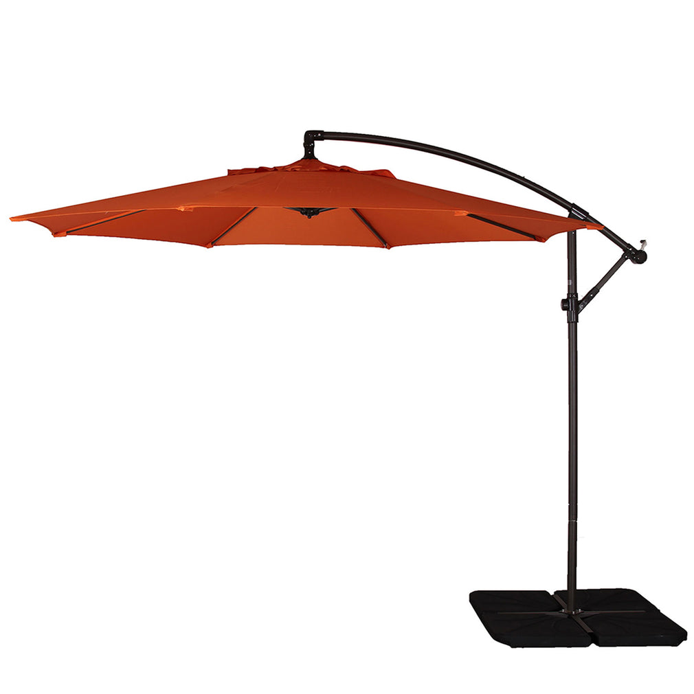 Genoa - 3m Free Arm Parasol In Orange