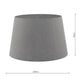 Tropical Cylinder Shade 40cm Grey (LF)