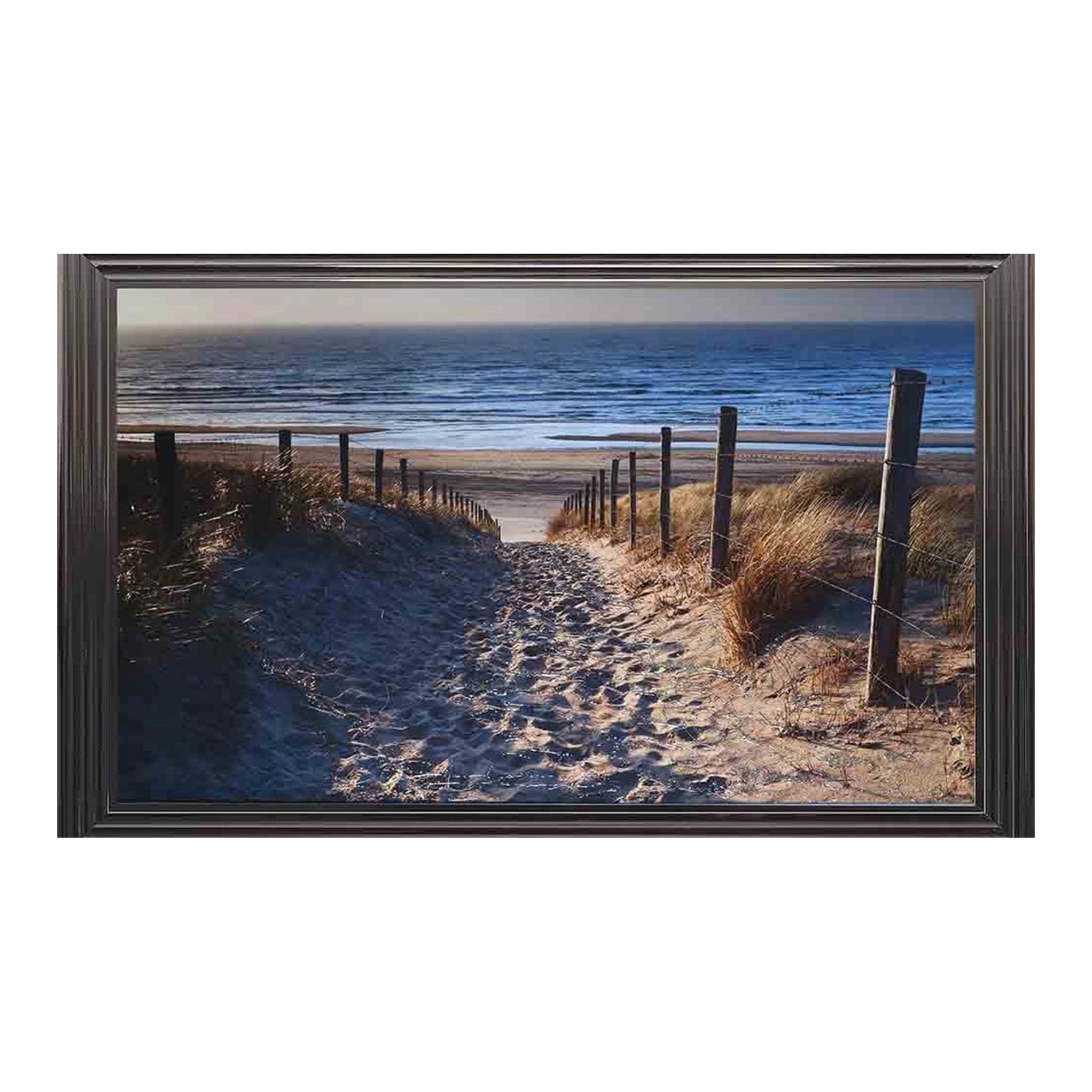 Beach II Liquid Art Metallic 3 Step Frame 114x74