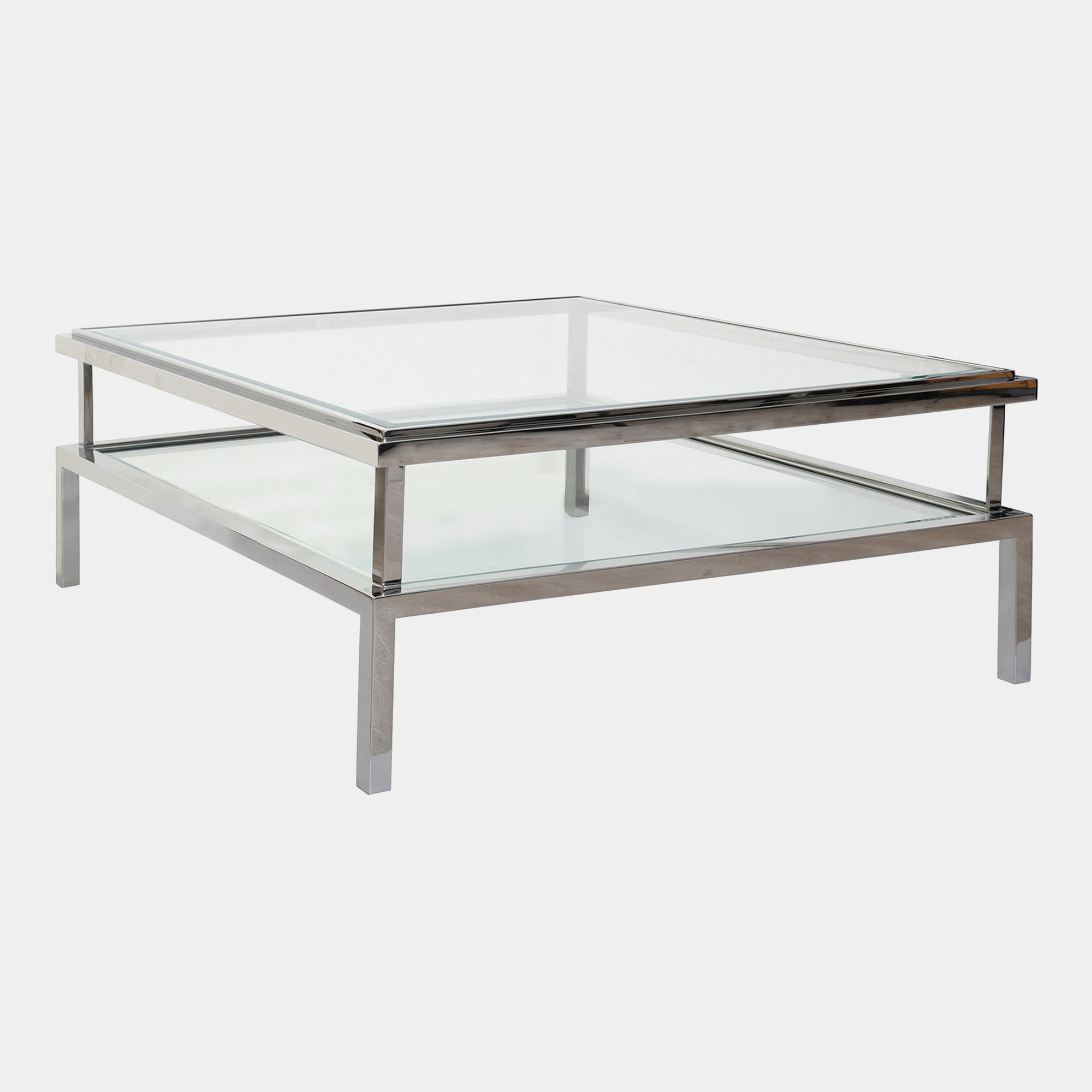 Grant - Coffee Table In Silver Stainless Steel