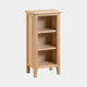 Suffolk - Small Narrow Bookcase Oak Finish