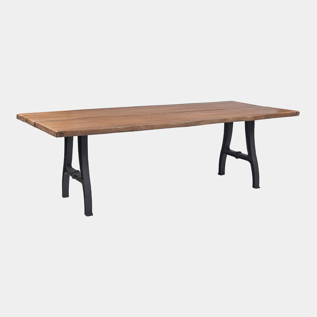240cm Suar Planked Raw Edge Dining Table  Solid Oiled Wood (FOR WEBSITE ONLY)