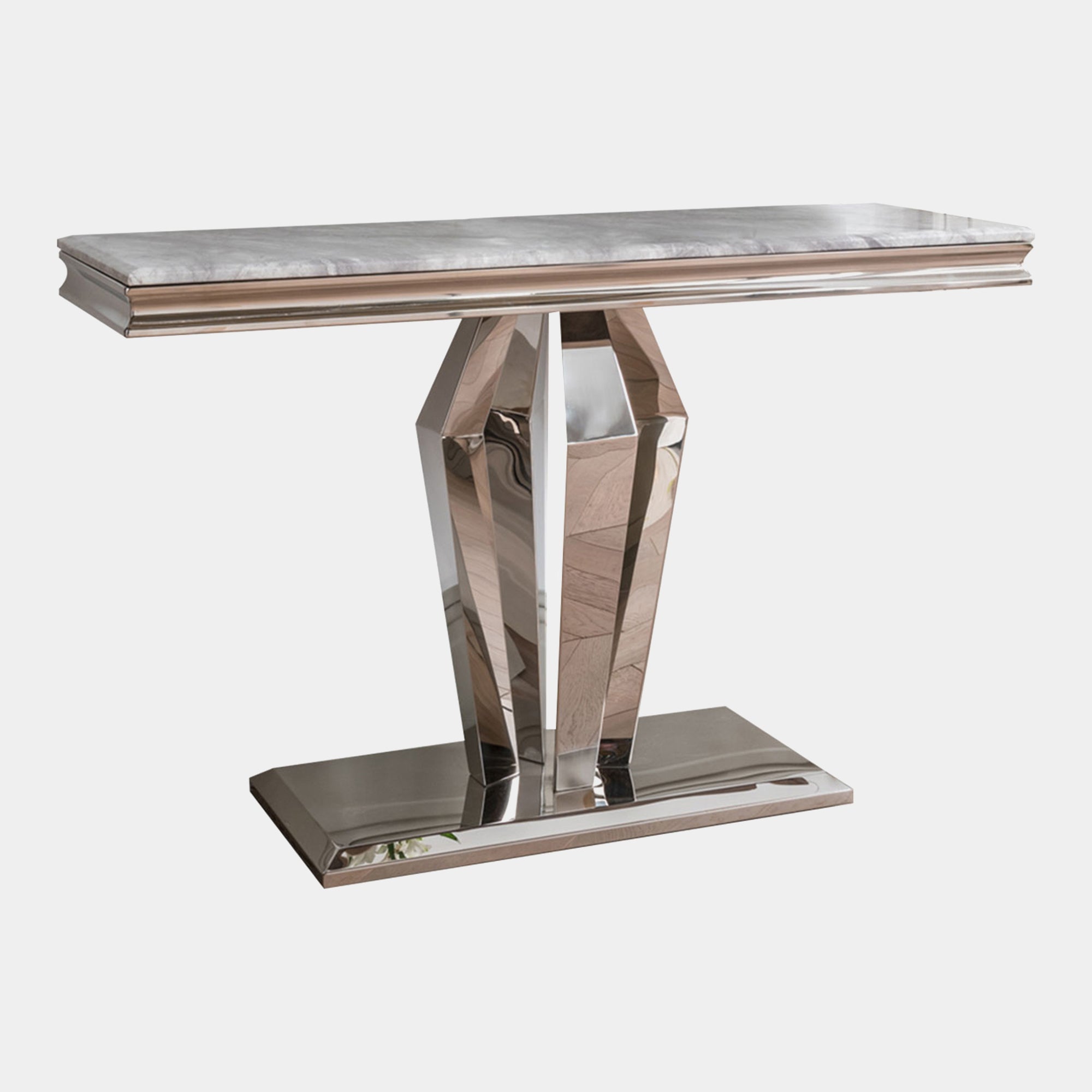 Missano - Console Table Grey Marble Top