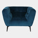 Vincenzo - Chair In Grade BSF20 Fabric TX1226 Teal