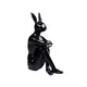 Rabbit Figure Arms Folded - High Gloss Black