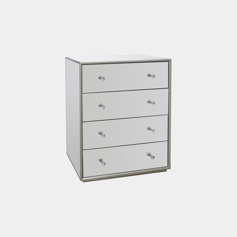 Sofia - 4 Drawer Chest Mirrored