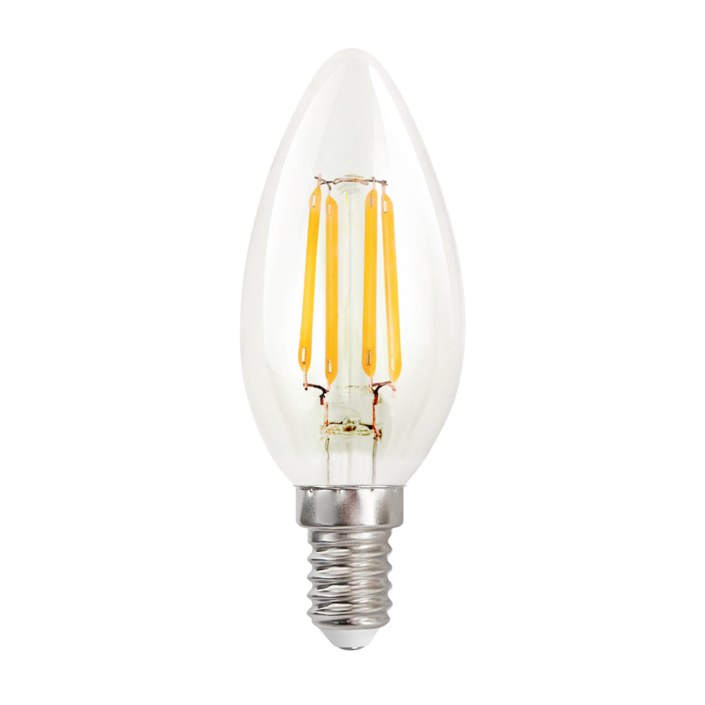 LED Candle 4.5w SES Clear Cool White Dimmable