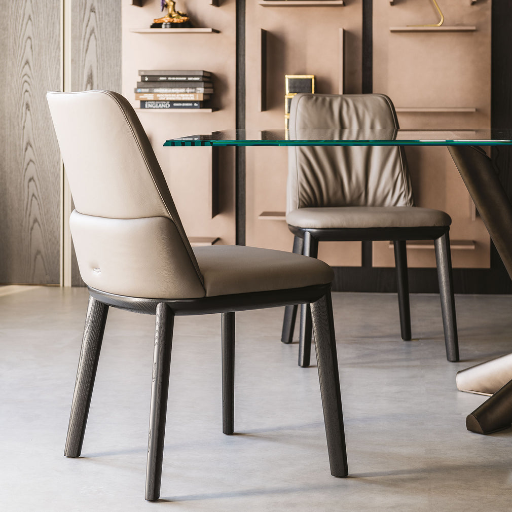 Dining Chair In Synthetic Leather