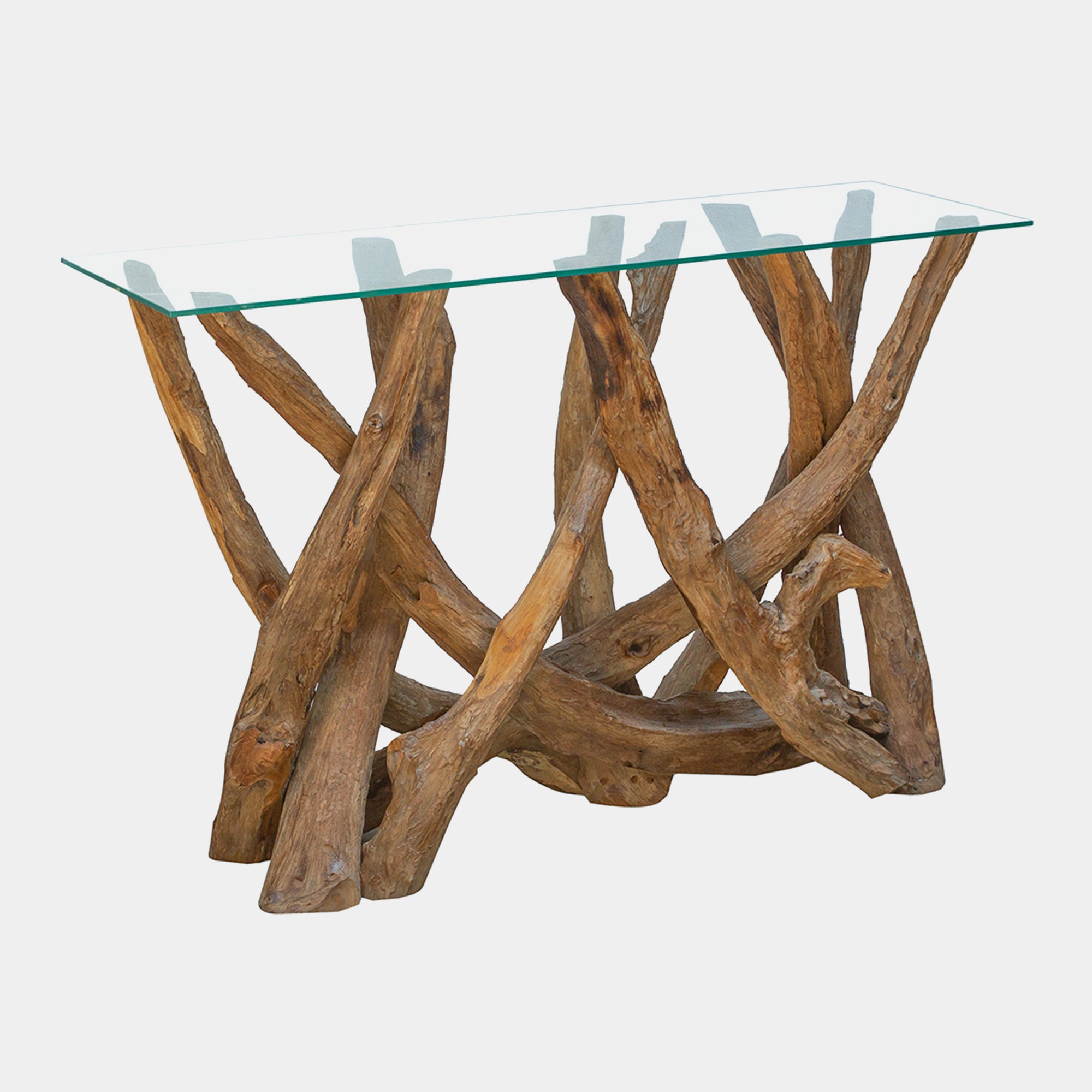 Twiggy - Console Table With Glass Top