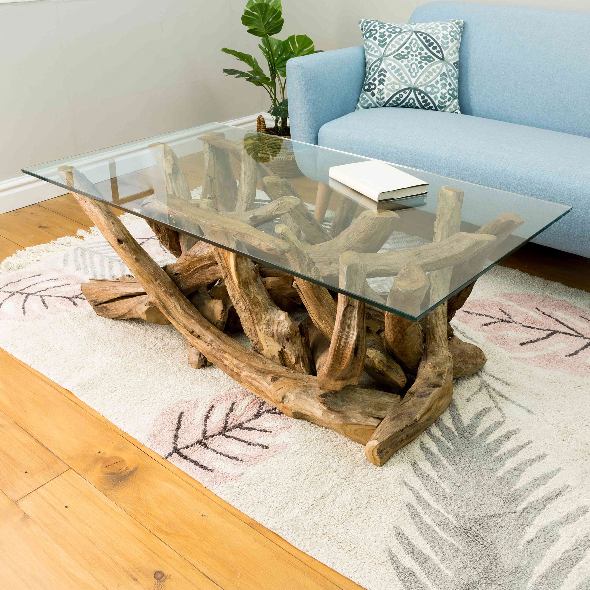 Twiggy - Coffee Table With Glass Top