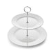 Serendipity White 2-Tier Cake Stand