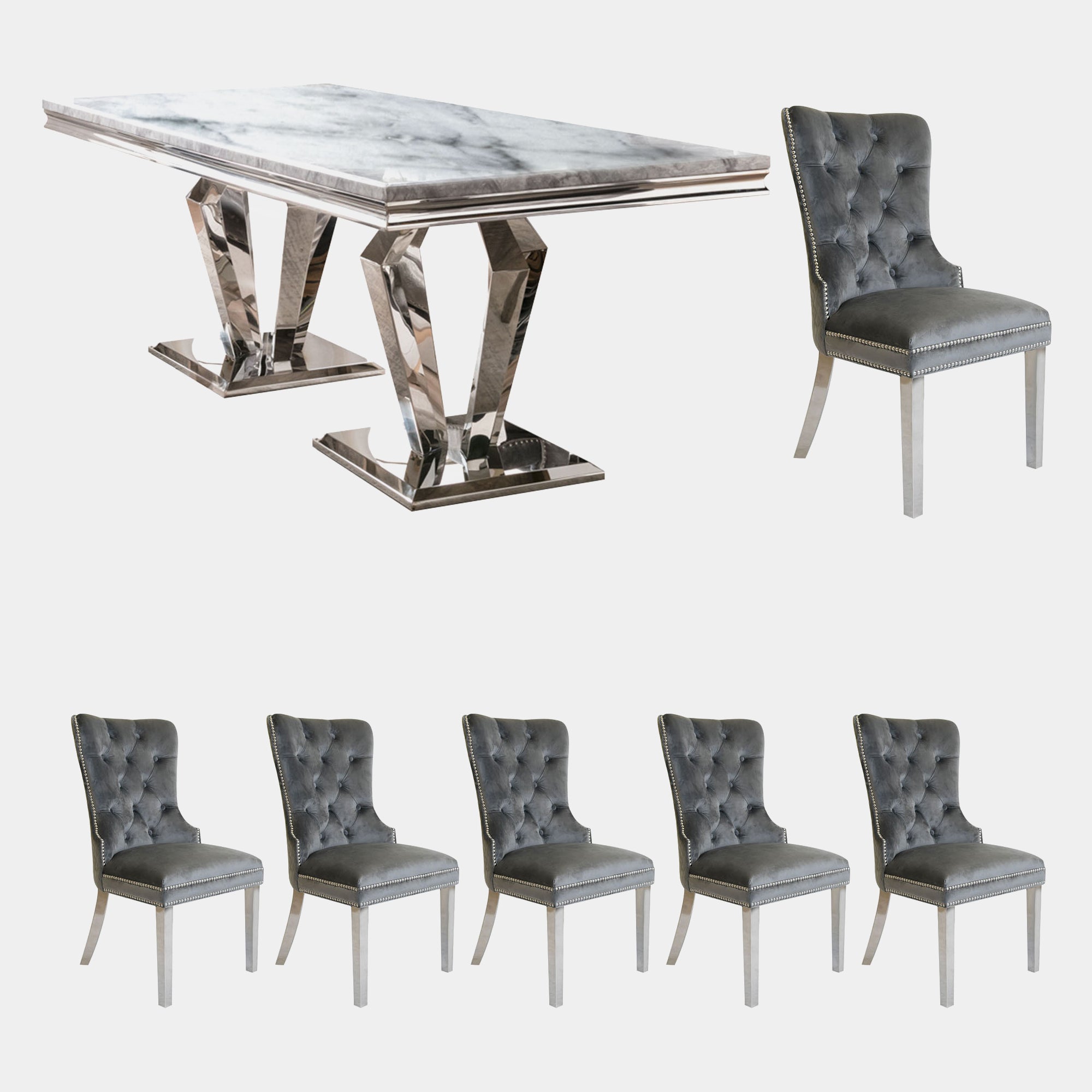 Missano - 200cm Dining Table & Metropole Chairs