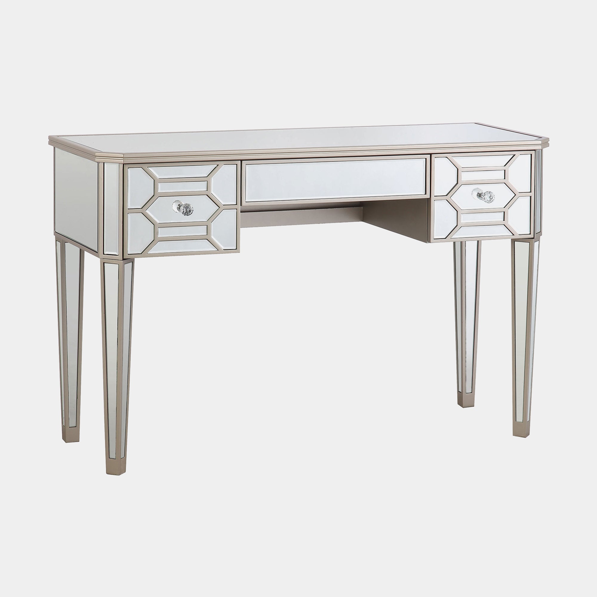 Ruby - 3 Drawer Mirrored Dressing Table