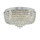 Kew 9 Light Beaded Crystal Flush