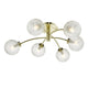 Neptune 6 Light Satin Brass