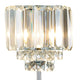 LA Collection Vienna Table Lamp Crystal/Chrome