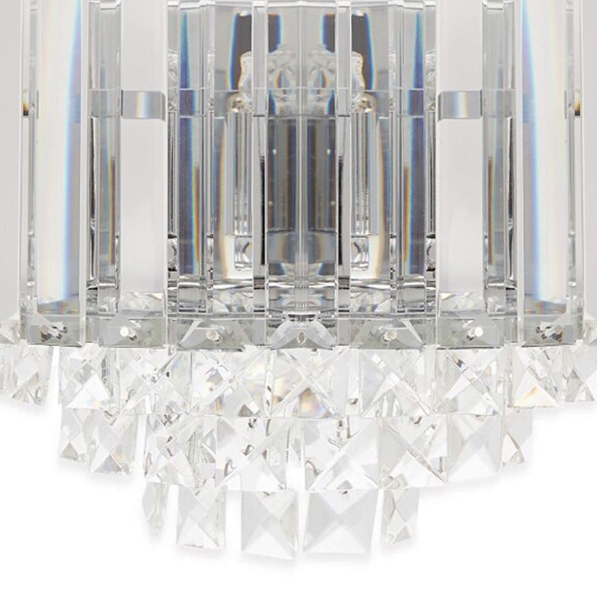 LA Collection Vienna Wall Light Crystal/Chrome