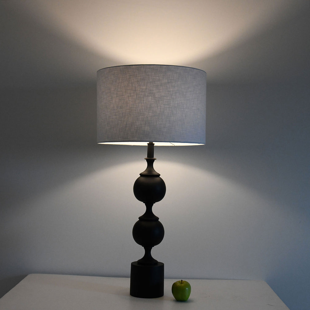 Noble Matt Black Table Lamp