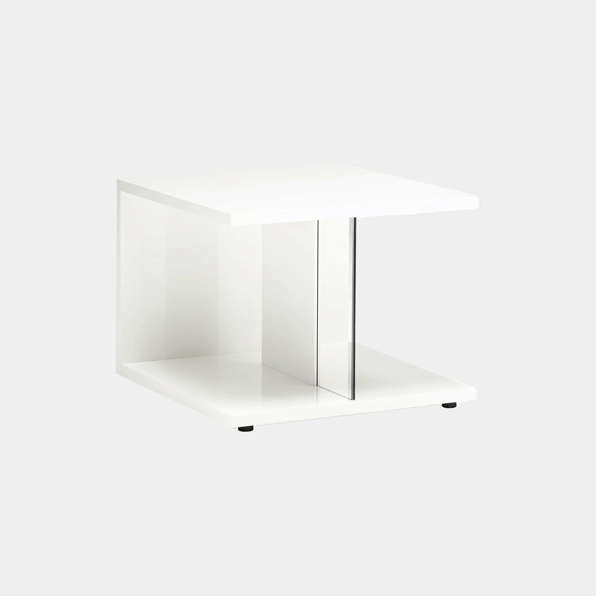 70x70cm table In White High Gloss