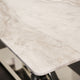 Console Table Grey Marble Top With Chrome Finish Base (Assembly Required)