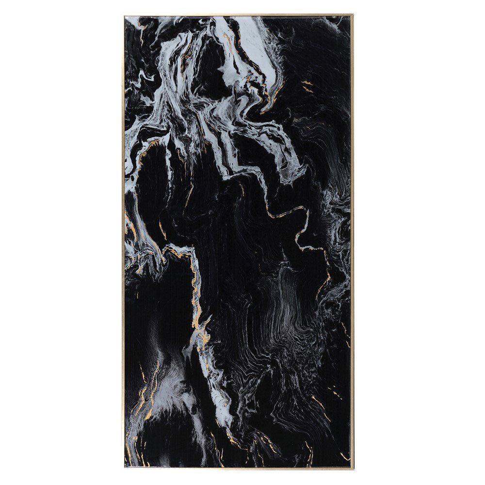 Marble Print Black 182x92cm