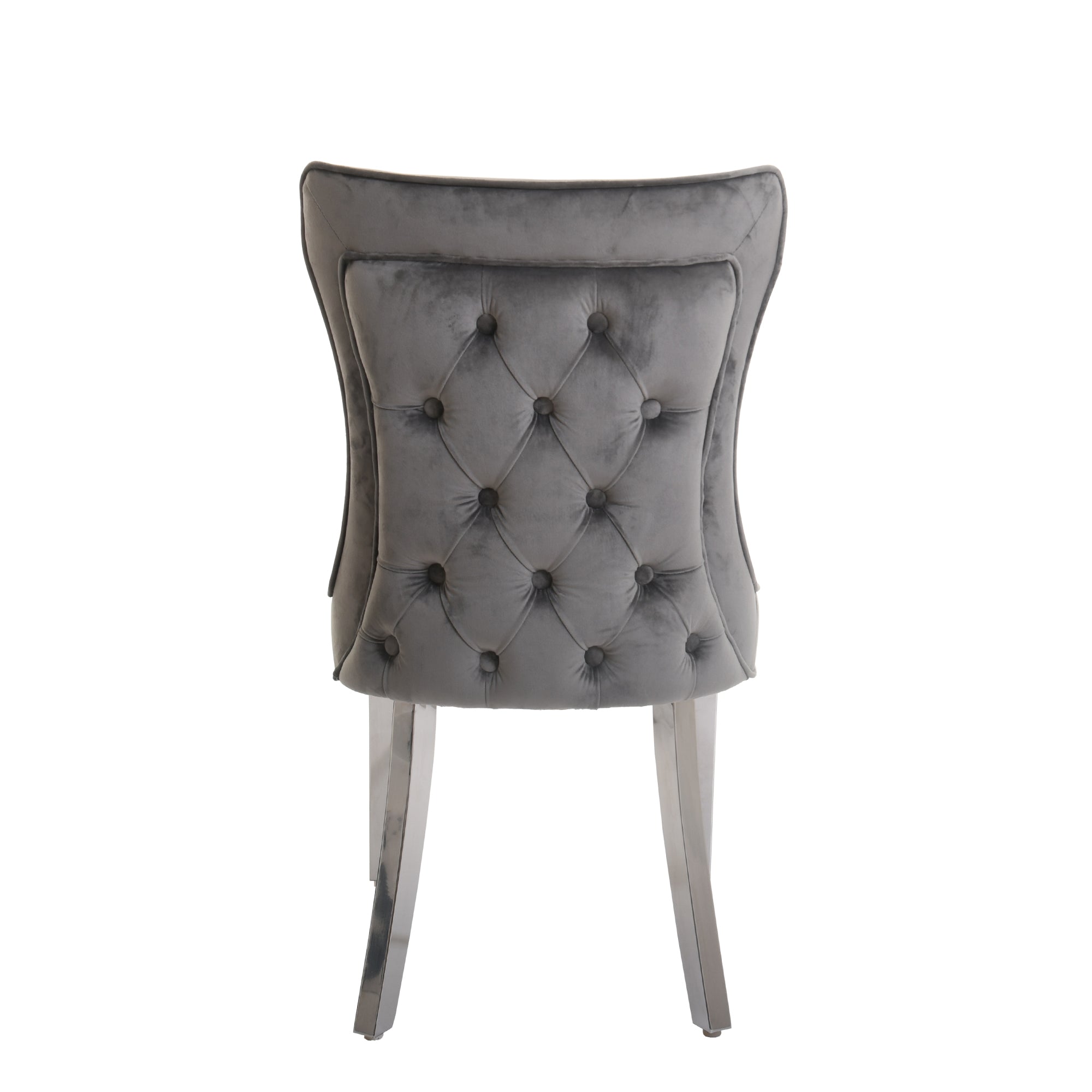 Alexis - Dining Chair In Grey Velvet