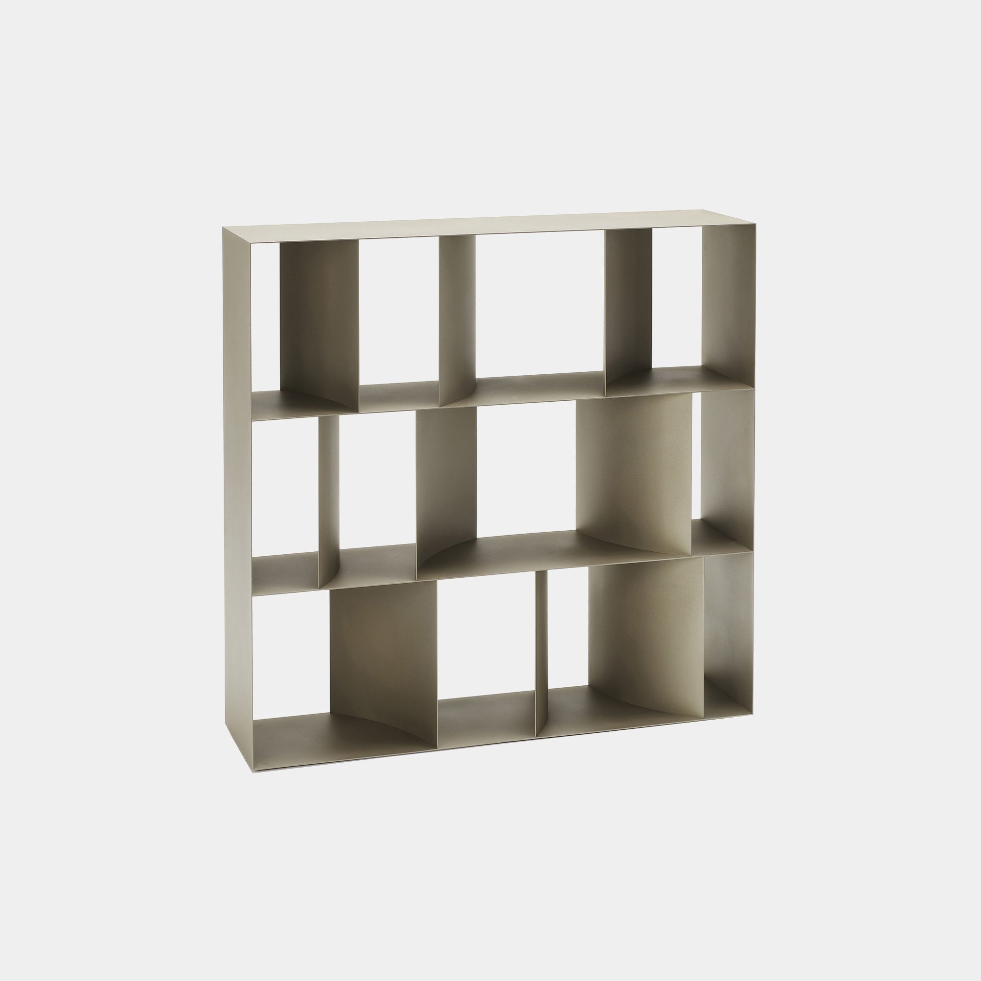 100cm x 100cm Bookcase In GFM11 Titanium