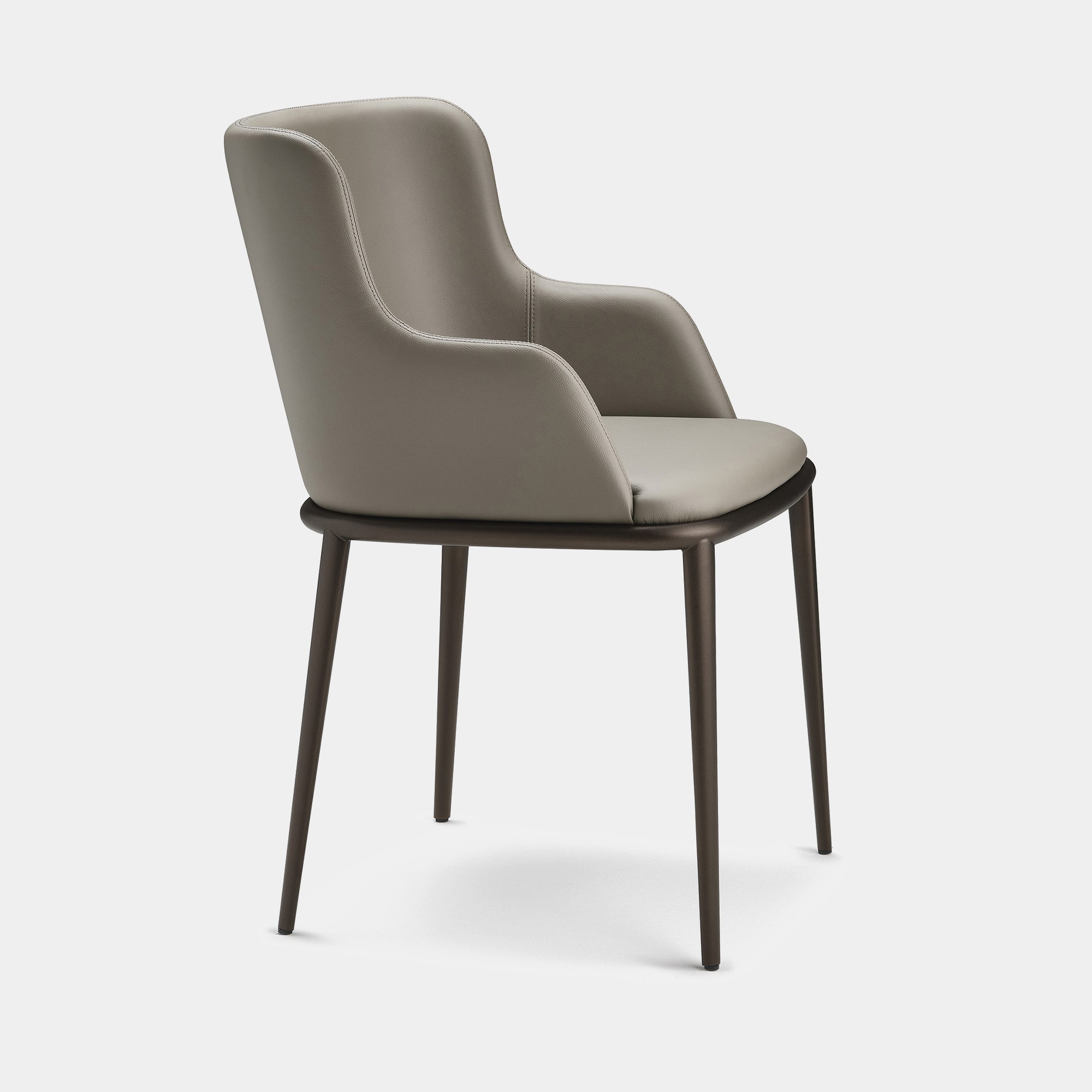Cattelan Italia Magda ML - Dining Chair With Arms In Synthetic Leather