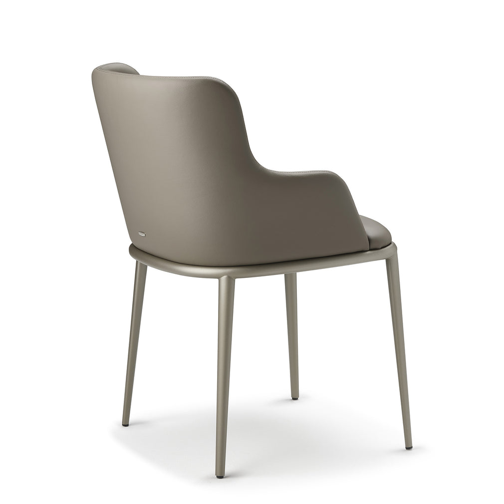 Cattelan Italia Magda ML - Dining Chair With Arms In Synthetic Leather