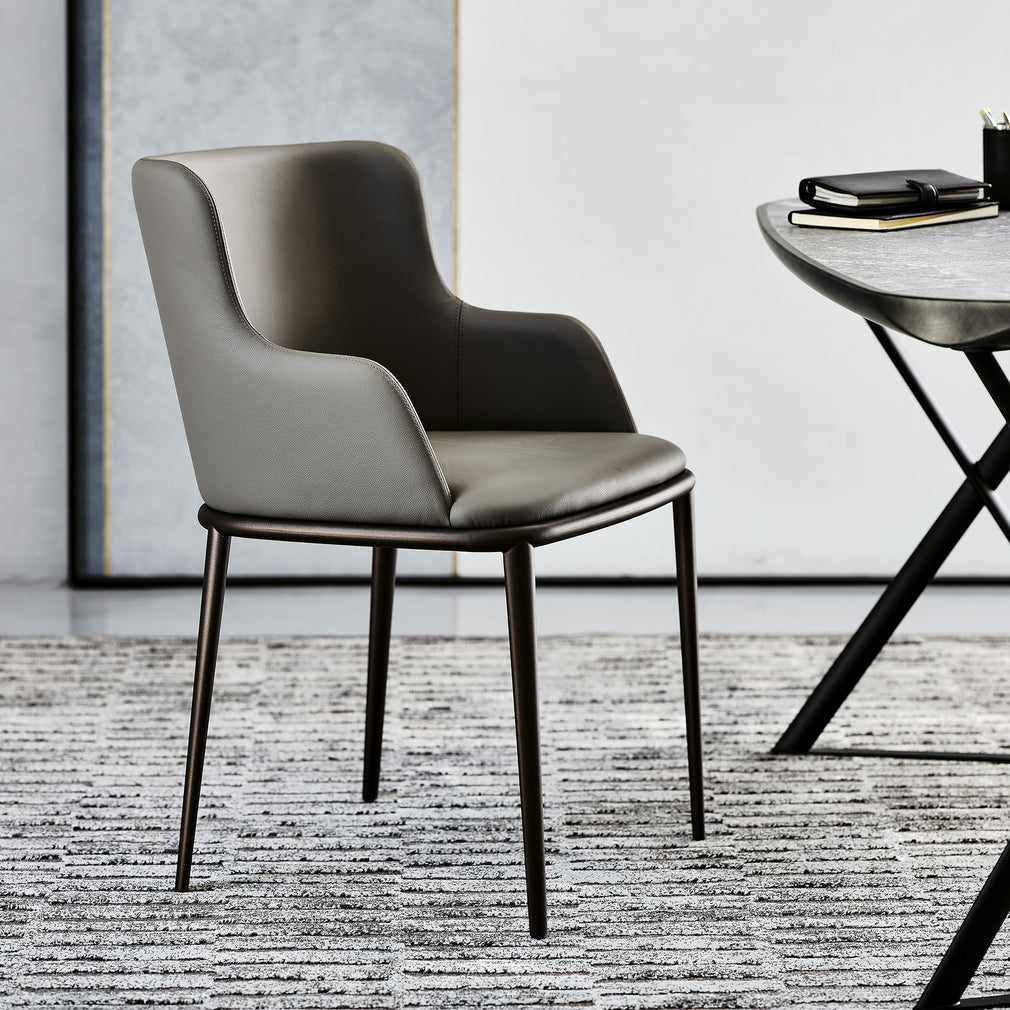 Cattelan Italia Magda ML - Dining Chair With Arms In Synthetic Leather