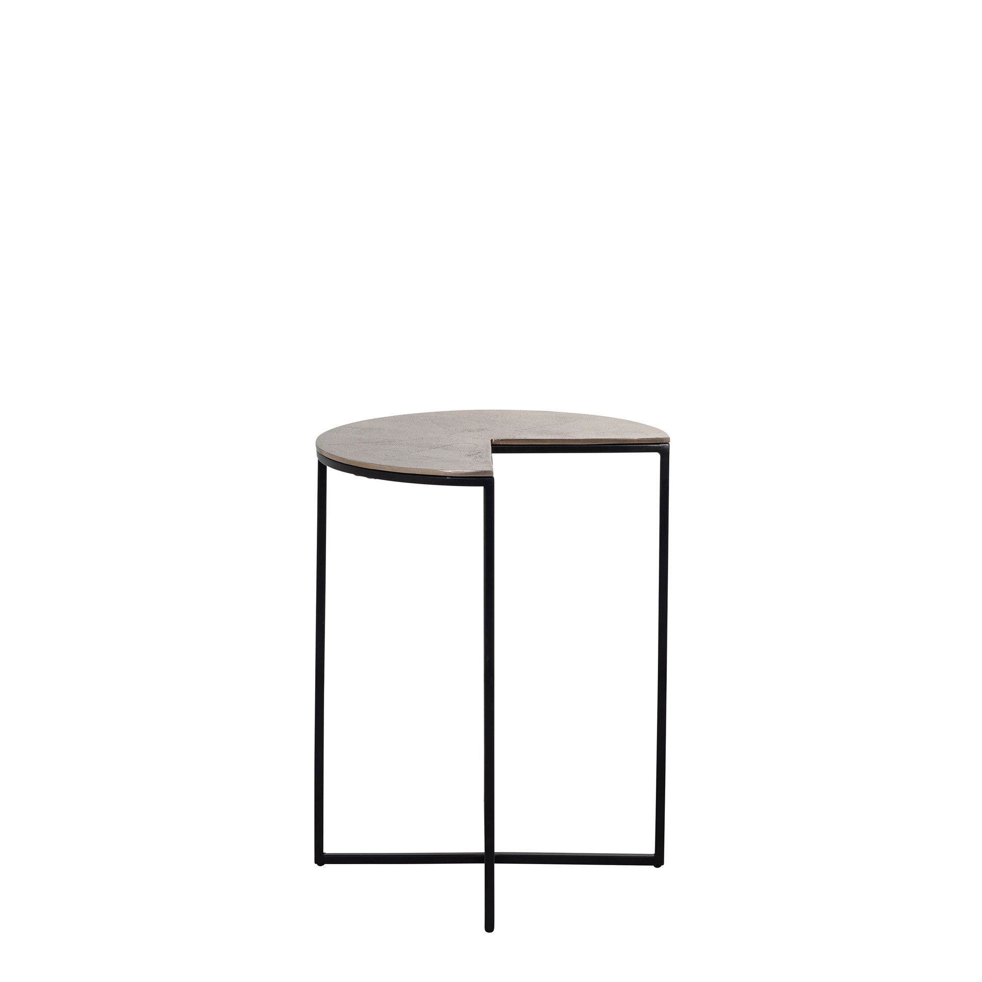 Exham - Corner Side Table In Champagne Gold Finish