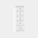 Ashford - 5 Drawer Locker In White