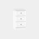 Penshurst - 3 Drawer Locker In White