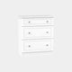 Penshurst - 3 Drawer Deep Chest In White