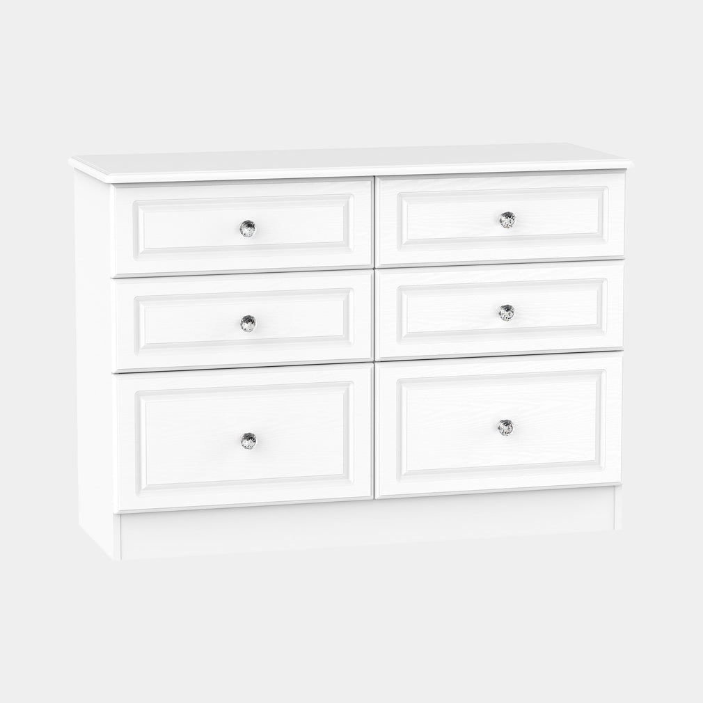 Penshurst - 6 Drawer Midi Chest In White