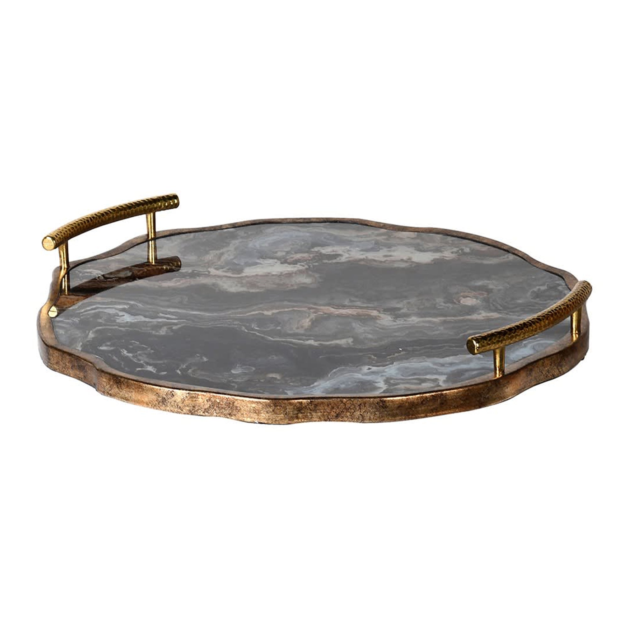 Marble Effect Flat Tray