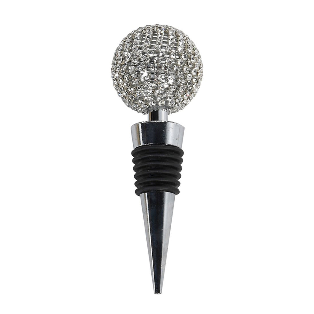 Silver Diamante Bottle Stopper