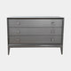 Chest of 3 Drw 130cm Table Stainless Steel Handles HG Finish